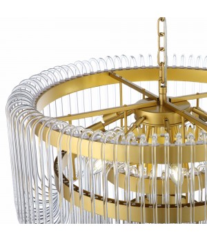 SL1228.203.12 Люстра подвесная ST-Luce Золотистый/Прозрачный E14 12*40W GROSSETO-foto5