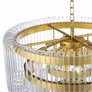 SL1228.203.12 Люстра подвесная ST-Luce Золотистый/Прозрачный E14 12*40W GROSSETO-foto5