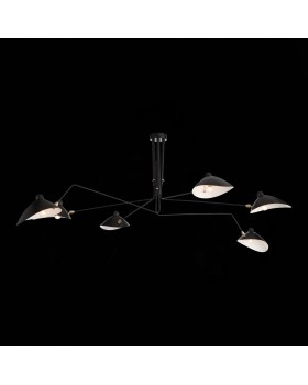 SL305.402.06 Люстра потолочная ST-Luce Черный/Черный, Белый E27 6*60W SPRUZZO-foto26