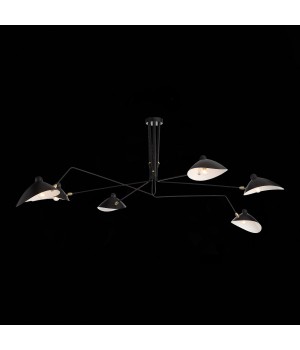 SL305.402.06 Люстра потолочная ST-Luce Черный/Черный, Белый E27 6*60W SPRUZZO-foto26