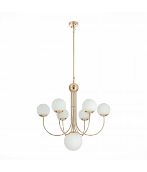 SL1504.203.07 Люстра подвесная ST-Luce Французское золото/Белый E27 7*60W Avellino-foto2