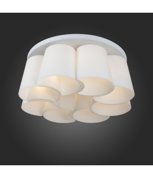 SL543.502.08 Люстра потолочная ST-Luce Серебристый/Белый E27 8*60W CHIELLO-foto3