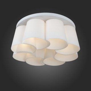 SL543.502.08 Люстра потолочная ST-Luce Серебристый/Белый E27 8*60W CHIELLO-foto3