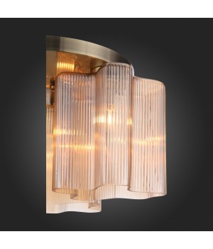 SL117.302.03 Люстра потолочная ST-Luce Бронзовый/Янтарный E27 3*60W ONDE-foto12