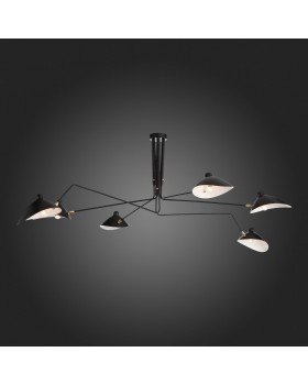 SL305.402.06 Люстра потолочная ST-Luce Черный/Черный, Белый E27 6*60W SPRUZZO-foto9