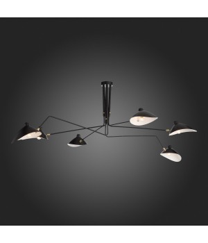 SL305.402.06 Люстра потолочная ST-Luce Черный/Черный, Белый E27 6*60W SPRUZZO-foto9