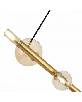 SL1509.203.05 Светильник подвесной ST-Luce Золотистый/Коньячный G9 5*5W CIELO-foto4