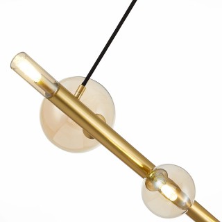 SL1509.203.05 Светильник подвесной ST-Luce Золотистый/Коньячный G9 5*5W CIELO-foto4