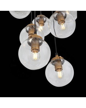 SL234.443.08 Люстра подвесная ST-Luce Черный, Золото/Прозрачный E27 8*40W VARIETA-foto6