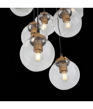 SL234.443.08 Люстра подвесная ST-Luce Черный, Золото/Прозрачный E27 8*40W VARIETA-foto6