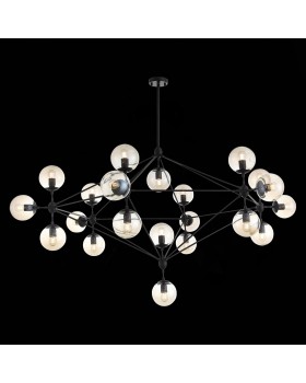 SL549.403.15 Люстра потолочная ST-Luce Черный/Янтарный E27 15*40W STAMPO-foto9