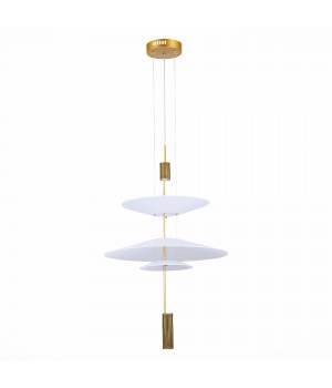 SL6101.213.01 Люстра подвесная ST-Luce Золотистый/Белый LED 1*15W 3000K Isola-foto2
