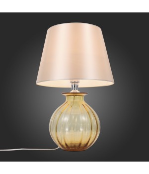SL968.904.01 Прикроватная лампа ST-Luce Хром, Янтарный/Бежевый E27 1*60W (из 2-х коробок) AMPOLLA-foto5