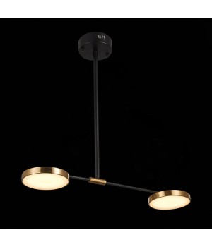 SL1605.403.02 Светильник подвесной ST-Luce Черный/Латунь, Белый LED 2*8,5W 3000K FARONE-foto3