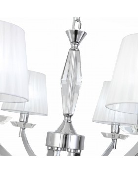 SL1756.103.06 Светильник подвесной ST-Luce Хром/Светло-серый E14 6*40W BELLO-foto10