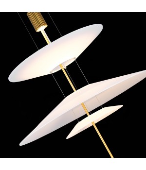 SL6101.213.01 Люстра подвесная ST-Luce Золотистый/Белый LED 1*15W 3000K Isola-foto6