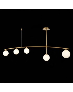 SL1208.302.05 Светильник потолочный ST-Luce Золотистый/Белый G9 5*5W SEMBRARE-foto3