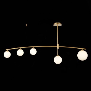 SL1208.302.05 Светильник потолочный ST-Luce Золотистый/Белый G9 5*5W SEMBRARE-foto3