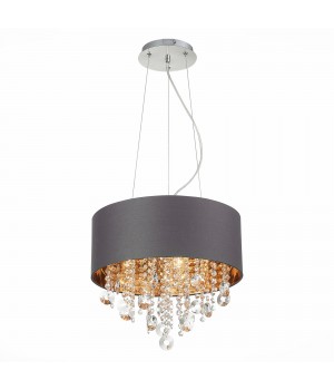 SL1350.703.04 Светильник подвесной ST-Luce Хром/Серый, Золотистый, Прозрачный E14 4*40W LACCHIA-foto11