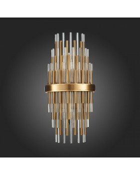 SL1628.301.02 Бра ST-Luce Латунь/Прозрачный, Латунь E14 2*40W TERAMO-foto6