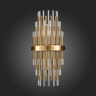 SL1628.301.02 Бра ST-Luce Латунь/Прозрачный, Латунь E14 2*40W TERAMO-foto6