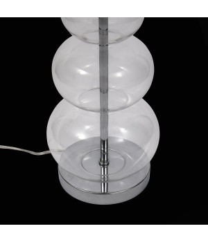 SL970.104.01 Прикроватная лампа ST-Luce Хром, Прозрачное стекло/Белый E27 1*60W (из 2-х коробок) AMPOLLA-foto6