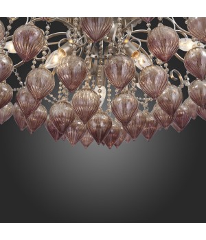 SL659.202.09 Люстра потолочная ST-Luce Шампань/Коньяк E14 9*40W FRUTTI-foto4