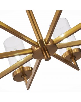 SL1171.303.08 Люстра подвесная ST-Luce Латунь/Прозрачный E14 8*40W MASINE-foto10