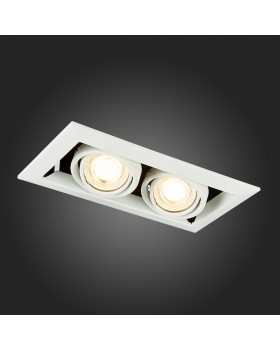 ST250.558.02 Св-к встр. Черный, Белый GU10 2*50W IP20 L245xW126xH70 220V Без ламп HEMI-foto3