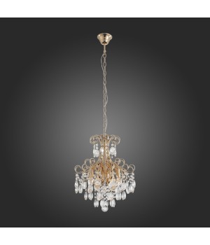 SL846.203.06 Люстра подвесная ST-Luce Золотистый/Прозрачный E14 6*40W ORECCHINI-foto3