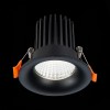 ST703.438.10 Св-к встр. Черный LED 1*10W 3000K 900Lm Ra>90 38° IP20 D85xH75 170-240V ST703