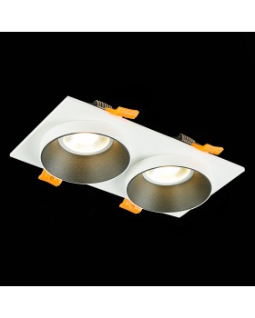 ST206.528.02 Св-к встр. Белый GU10 2*50W IP20 L175xW92xH38 220V Без ламп CHOMIA-foto4