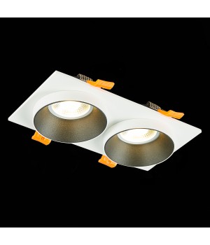 ST206.528.02 Св-к встр. Белый GU10 2*50W IP20 L175xW92xH38 220V Без ламп CHOMIA-foto4