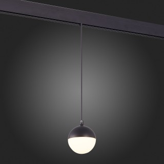 ST358.433.07 Магнитный трековый светильник подвесной Черный LED 1*7W 3000K 520Lm Ra>80 120° IP20 D90xH90 48V PIBOLE-foto7