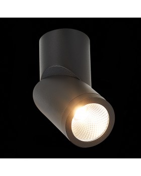 ST650.432.10 Светильник потолочный Черный LED 1*10W 3000K 800Lm Ra>90 38° IP44 D60xH175 165-265V ST650-foto5