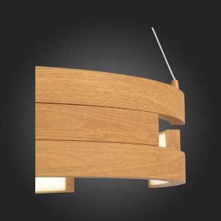 SL963.703.01 Люстра подвесная ST-Luce Светлое дерево/Светлое дерево, Белый LED 1*45W 4000K GENUINE-foto15