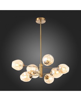 SL1500.203.08 Светильник подвесной ST-Luce Золотистый/Янтарный E14 8*40W FOVIA-foto8