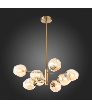 SL1500.203.08 Светильник подвесной ST-Luce Золотистый/Янтарный E14 8*40W FOVIA-foto8