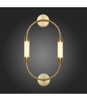 SL6004.301.02 Бра ST-Luce Латунь/Белый LED 2*4W 3000K OLBIA-foto6