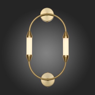 SL6004.301.02 Бра ST-Luce Латунь/Белый LED 2*4W 3000K OLBIA-foto6