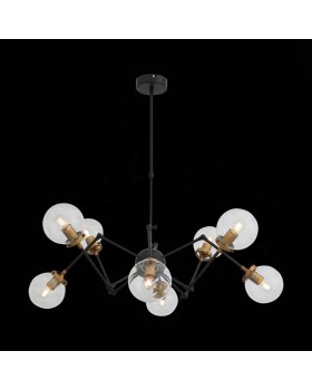 SL234.402.08 Люстра потолочная ST-Luce Черный, Золото/Прозрачный E27 8*40W (из 2-х коробок) VARIETA-foto13