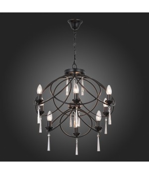 SL335.303.09 Люстра подвесная ST-Luce Коричневая бронза E14 9*60W ANEVITA-foto5