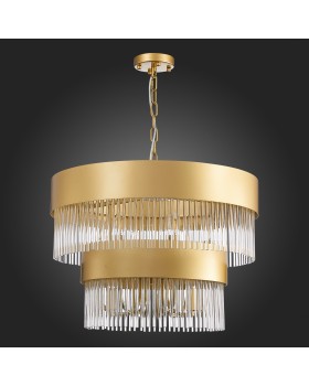 SL1225.203.09 Люстра подвесная ST-Luce Золотистый/Золотистый, Прозрачный E14 9*40W CONTATTO-foto4