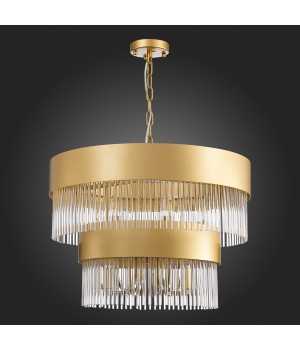 SL1225.203.09 Люстра подвесная ST-Luce Золотистый/Золотистый, Прозрачный E14 9*40W CONTATTO-foto4