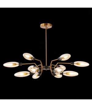 SL1174.303.12 Люстра подвесная ST-Luce Латунь/Коньячный G9 12*5W DESIMA-foto9