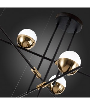 SL1507.422.09 Люстра потолочная ST-Luce Черный/Белый, Золотистый G9 9*5W 4000K ALBERO-foto9