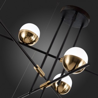 SL1507.422.09 Люстра потолочная ST-Luce Черный/Белый, Золотистый G9 9*5W 4000K ALBERO-foto9