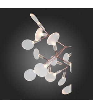 SL379.203.30 Люстра подвесная ST-Luce Медный/Белый LED 30*0,5W 3500K RAFINA-foto9