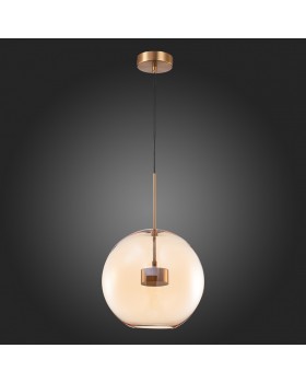 SL1133.323.01 Светильник подвесной ST-Luce Латунь/Коньячный LED 1*10W 3000K BOPONE-foto6