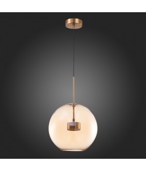 SL1133.323.01 Светильник подвесной ST-Luce Латунь/Коньячный LED 1*10W 3000K BOPONE-foto6